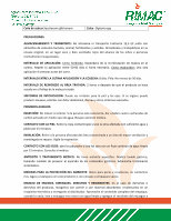 Page 4: FICHA TÉCNICA FANTASMA 12.5 ECrimacsa.co.cr/wp-content/uploads/2015/05/FANTASMA-12.5-EC... · FICHA TÉCNICA FANTASMA 12.5 EC ... USO RECOMENDADO EN: NICARAGUA Cultivo Maleza